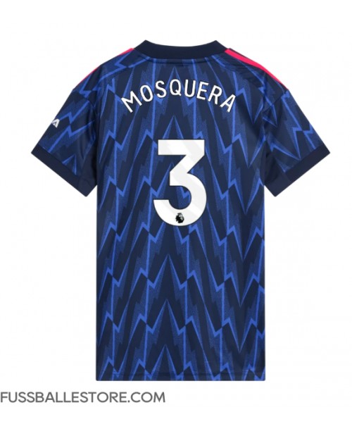 Günstige Arsenal Cristhian Mosquera #3 Auswärtstrikot Damen 2025-26 Kurzarm Günstige Arsenal Cristhian Mosquera #3 Auswärtstrikot Damen 2025-26 Kurzarm